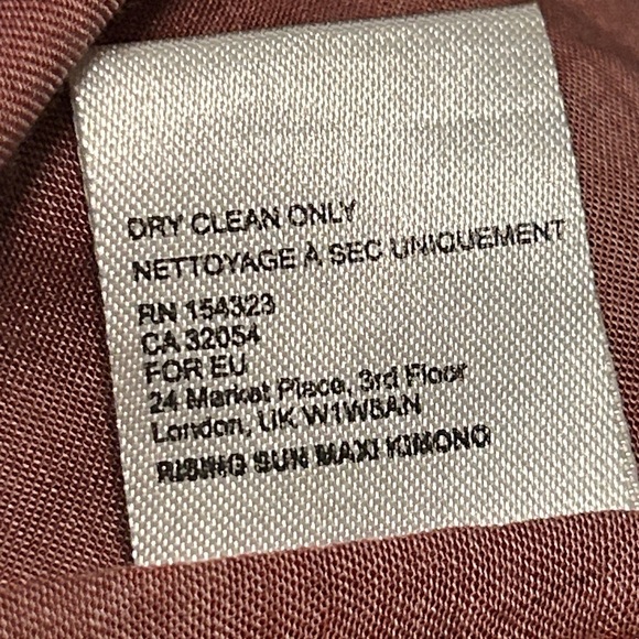 FREE PEOPLE Moon Dance Maxi Kimono Rising Sun Phoenix Silky DusterOS HTF Rare - Picture 16 of 16